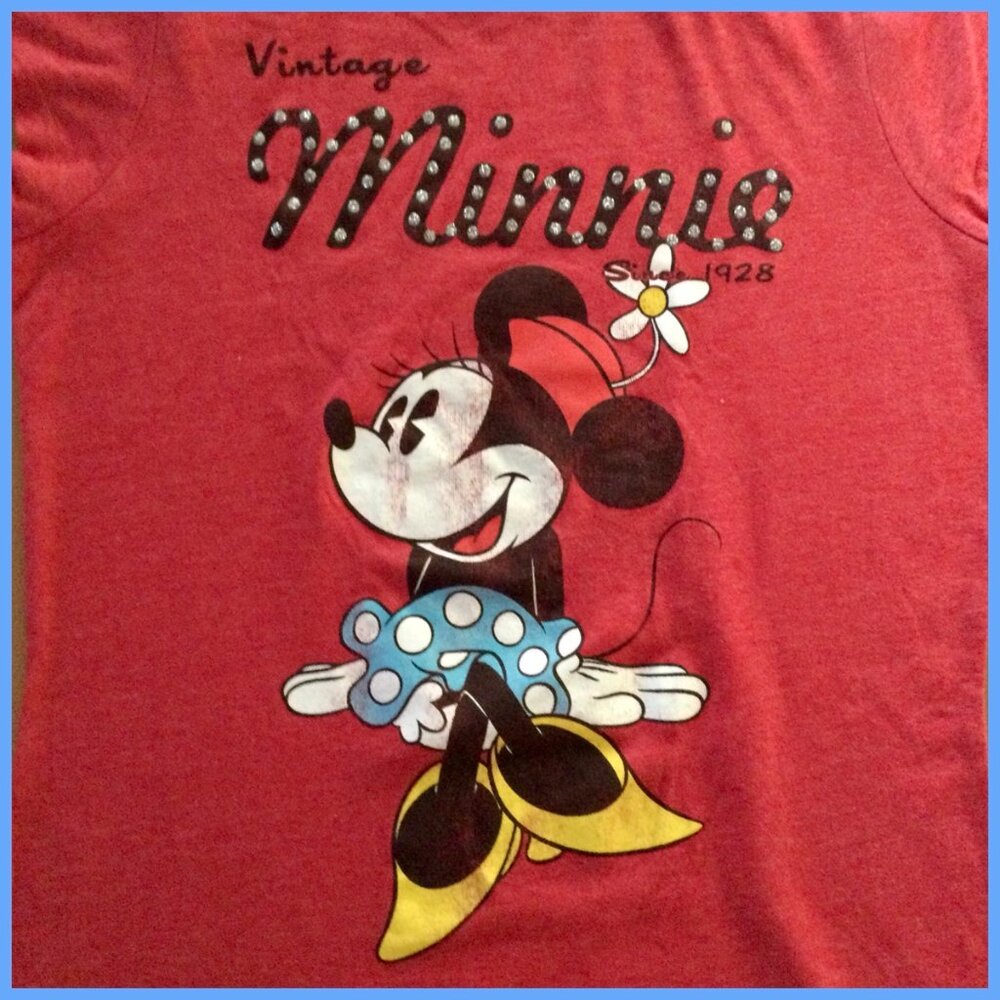 Minnie Mouse Tshirt, sz L jr